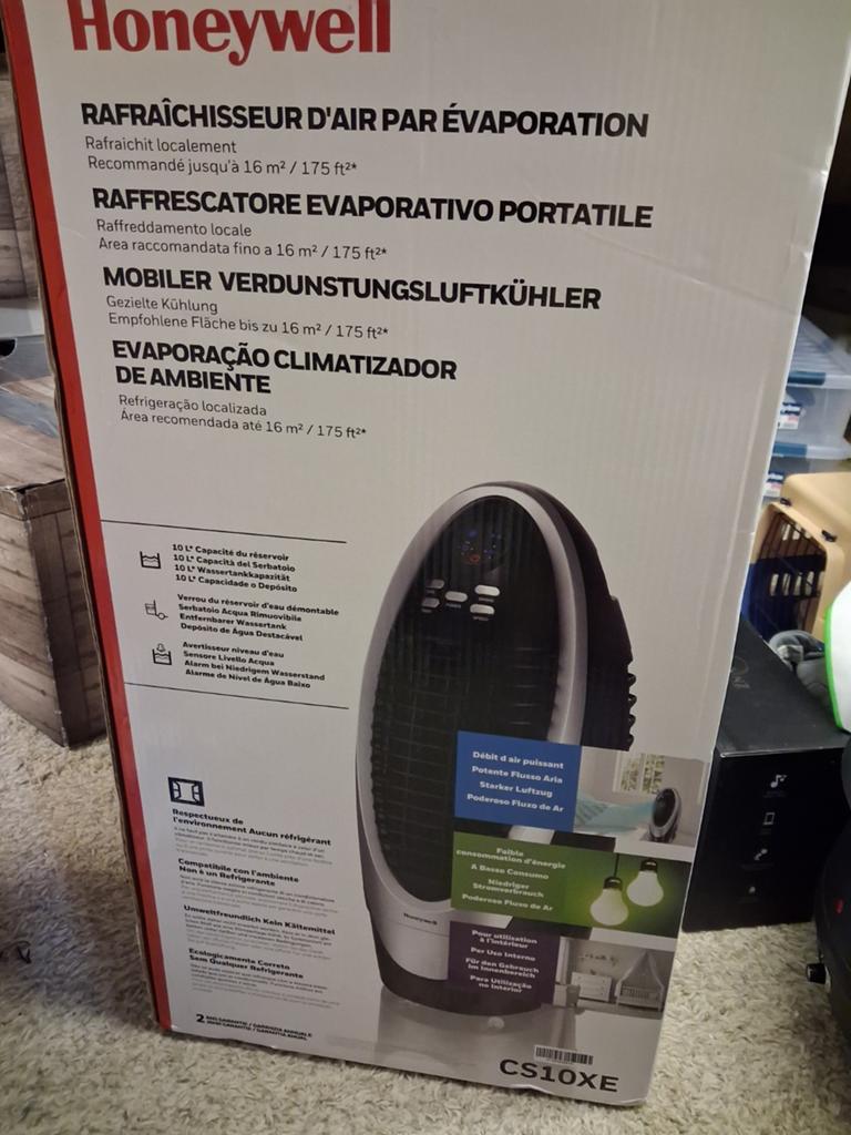 Honeywell mobiele luchtkoeler, Ophalen of Verzenden, Zo goed als nieuw, Luchtbevochtiger