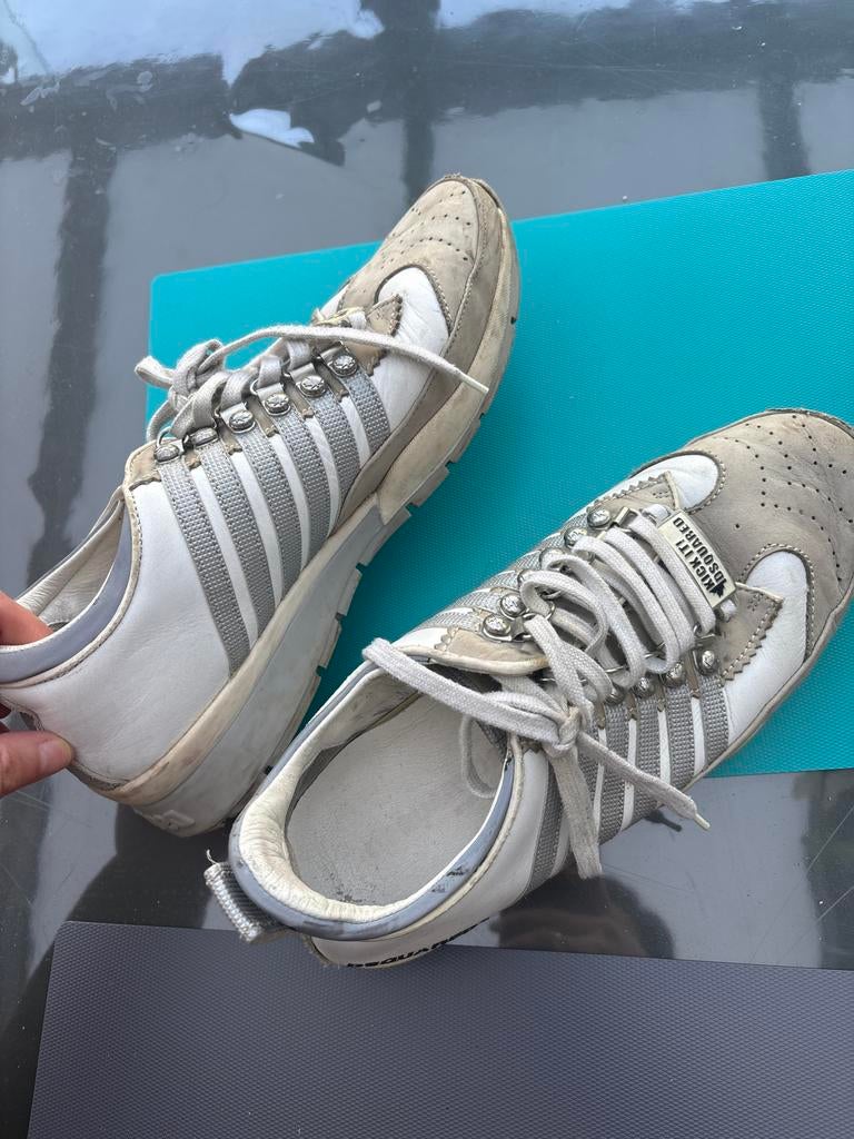 Dsquared2 Heren Sneakers Maat 41 - Stijlvol en Comfortabel, Ophalen, Gedragen, Wit, Sneakers of Gympen