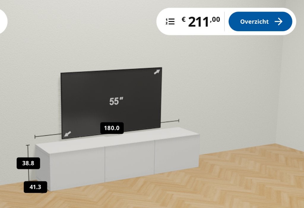 Ikea Besta TV meubel television stand zsm weg, Huis en Inrichting, Ophalen, Gebruikt, 150 tot 200 cm, Ikea besta wit, minimaal