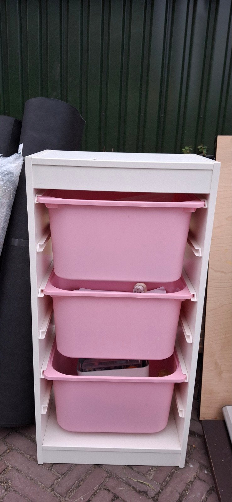 IKEA Trofast opbergkast met roze bakken, Ophalen, Gebruikt
