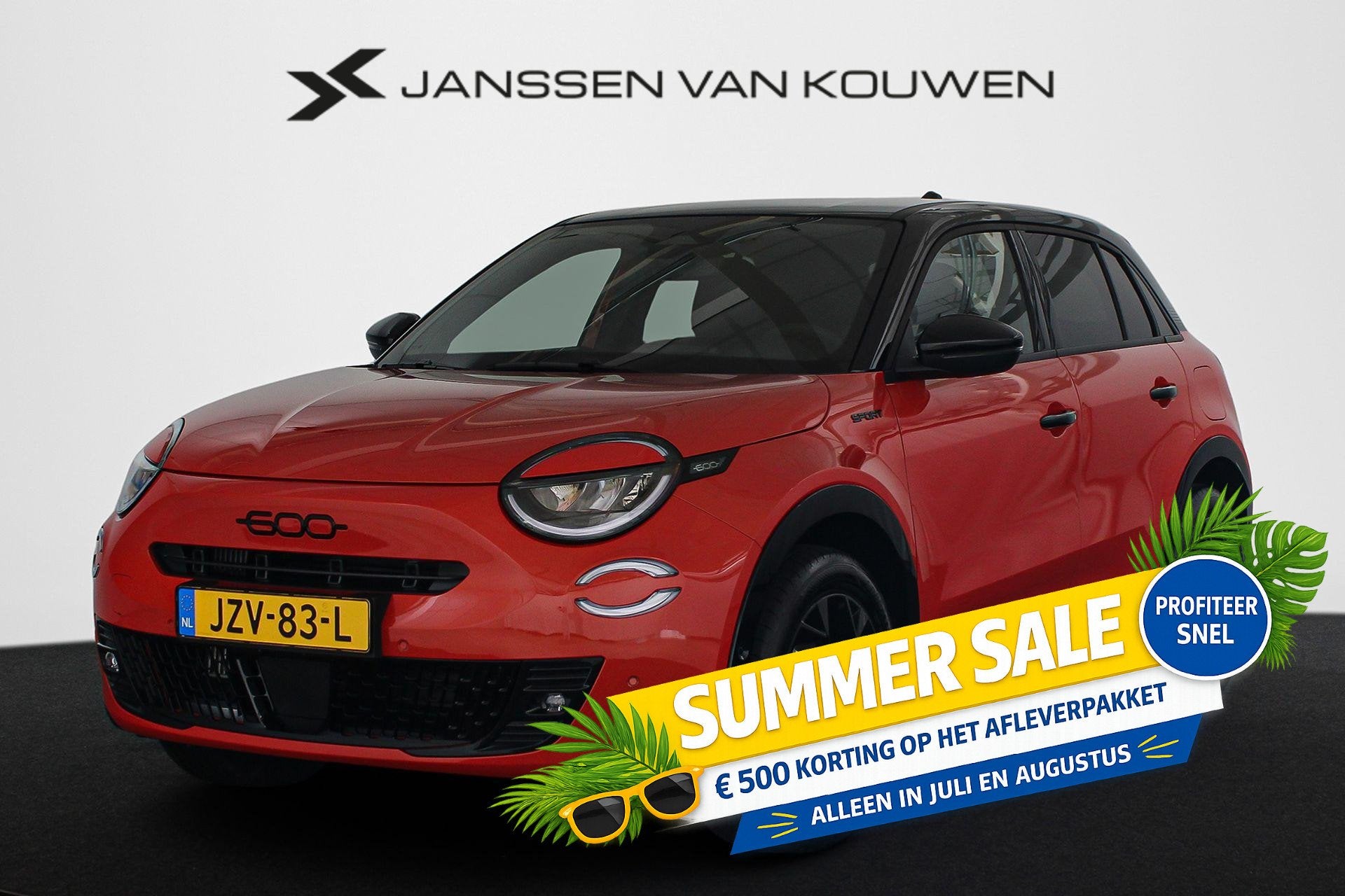 Fiat 600 1.2 Hybrid La Prima Automaat Stoelverwarming Keyles