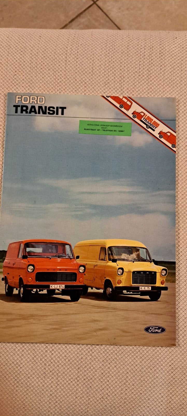 ford transit brochure 1976, Ophalen of Verzenden, Zo goed als nieuw, Ford
