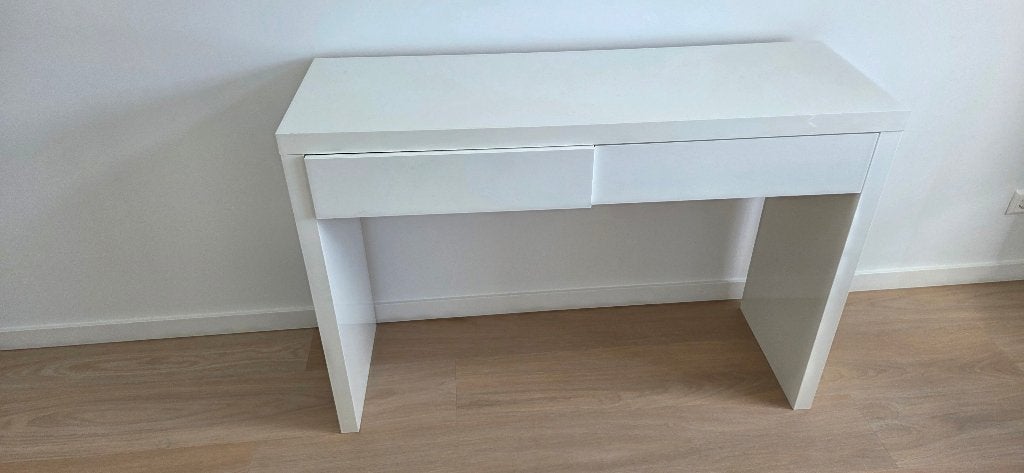 IKEA BESTÅ BURS in hoogglans wit, 120  40 cm, Ophalen, Met lades, Gebruikt, 120 cm