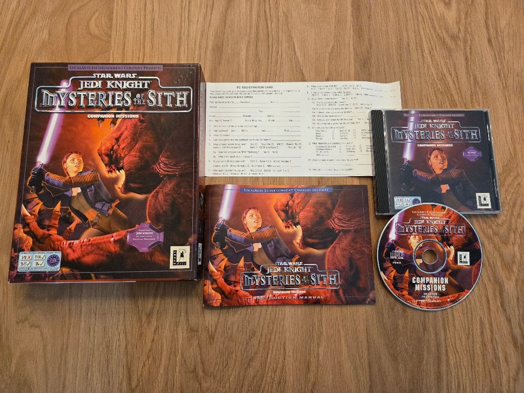 Star Wars Jedi Knight Mysteries of the Sith (big box), Avontuur en Actie, 1 speler, Ophalen of Verzenden, Zo goed als nieuw