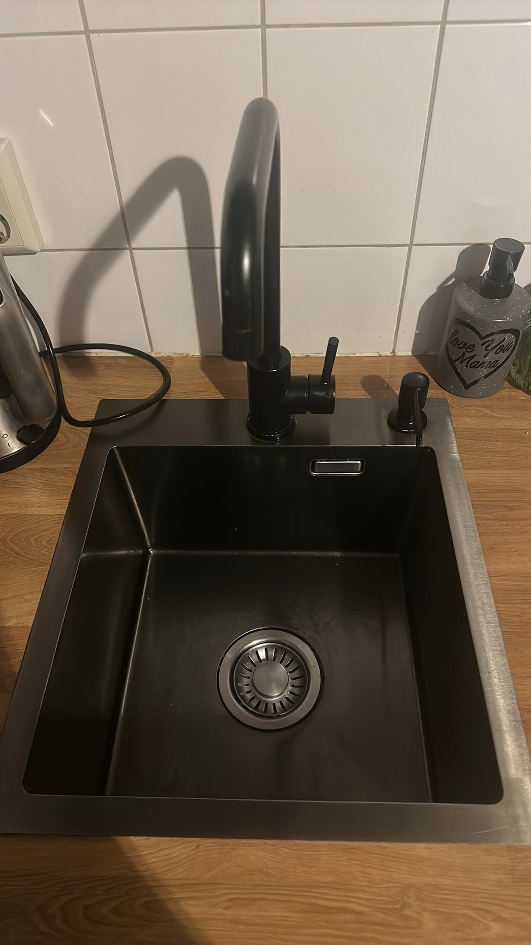 Wasbak met kraan en zeep dispenser, Zo goed als nieuw, Minder dan 100 cm, 25 tot 50 cm, 50 tot 100 cm