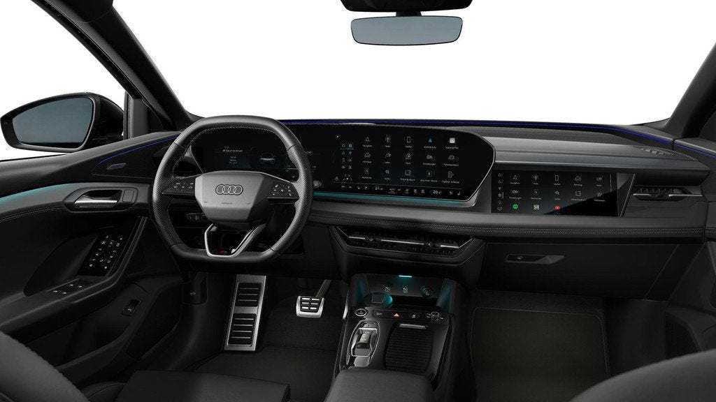 Audi Q6 e-tron S edition quattro 100 kWh Tech Pro - Panorama, Auto's, Audi, 12 maanden, Gebruikt, Blauw, Leder