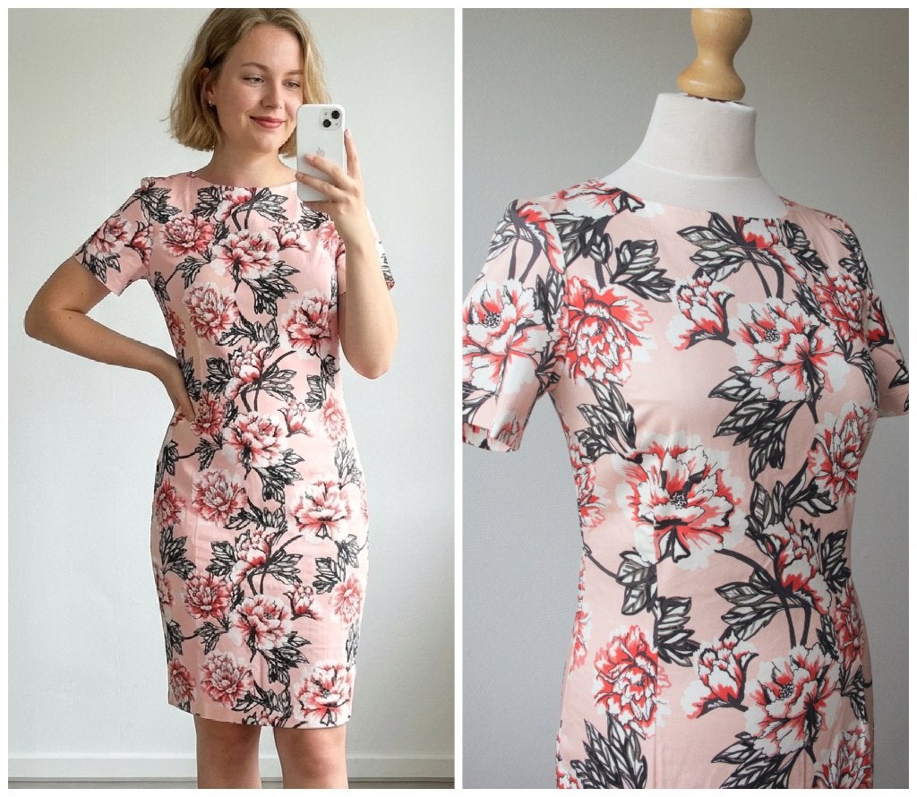 Kyra & Ko - prachtige jurk met bloemenprint roze - maat 36, Verzenden, Zo goed als nieuw, Maat 36 (S), Boven de knie