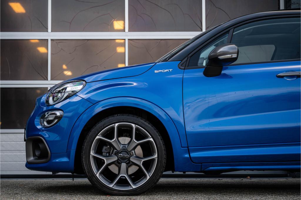 Fiat 500X 1.5 Hybrid Club Automaat, Pano, Leder LM Nieust !, 1380 kg, Gebruikt, 4 cilinders, Blauw