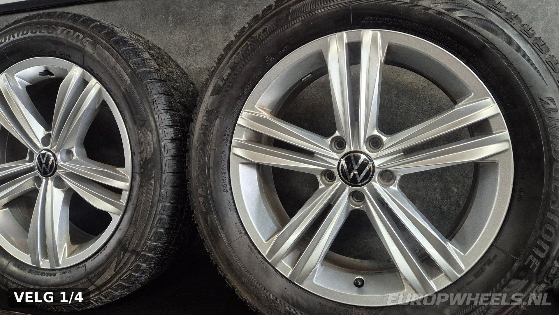 18 inch VW Tiguan AD1 Allspace BW2 velgen winterbanden, 18 inch, Gebruikt, -, -