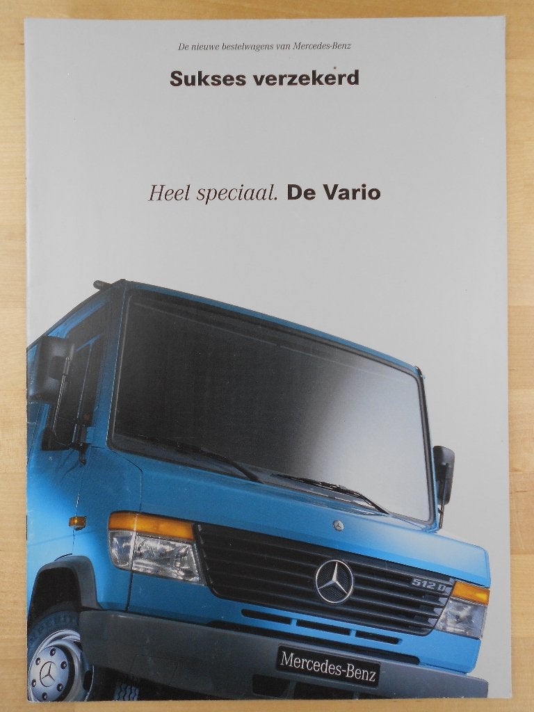 Mercedes Vario Brochure 1996 – 612 614 812 814, Zo goed als nieuw, Mercedes-Benz, Mercedes, Ophalen of Verzenden