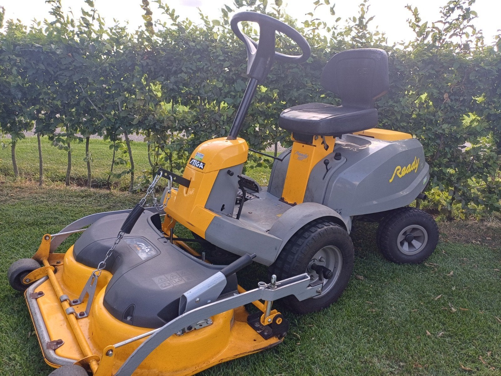 Stiga zitmaaier, Ophalen, Gebruikt, Stiga zitmaaier, Mulchfunctie