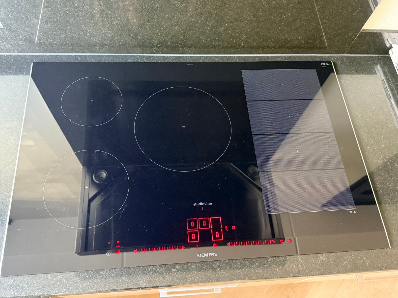 Siemens studioLine EX877LVV1E inductiekookplaat – 80 cm, Witgoed en Apparatuur, Ophalen of Verzenden, Zo goed als nieuw, Inbouw