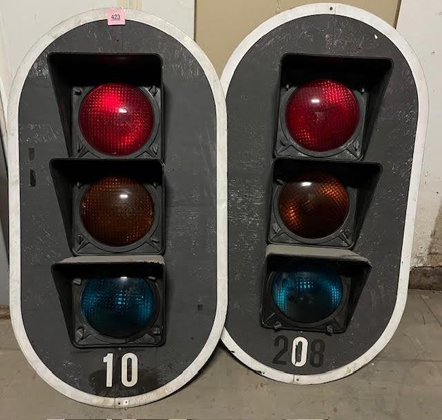 Vintage industriële verkeerslichten – originele stoplichten, Ophalen, Huis en Inrichting