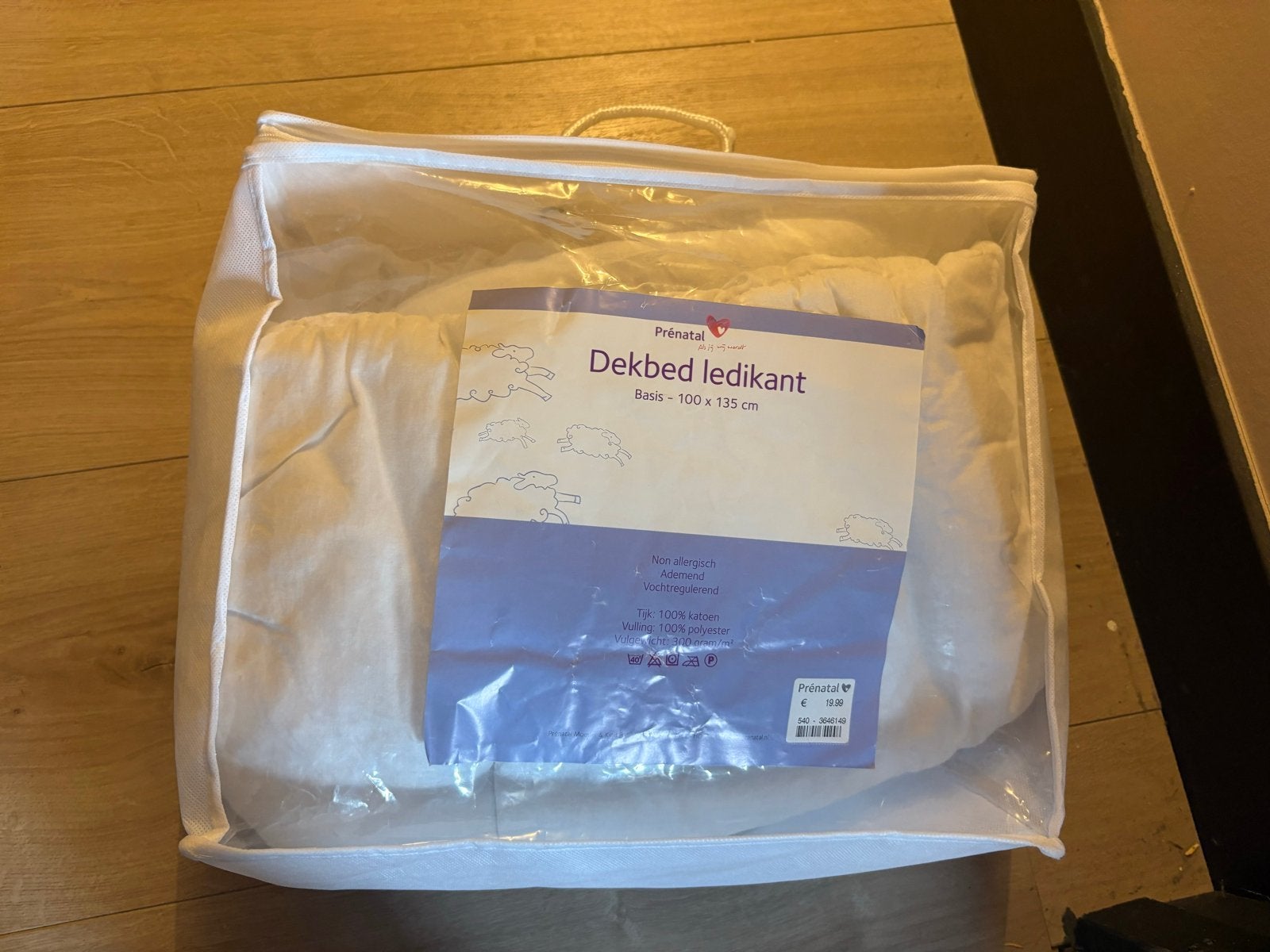 Prénatal Dekbed Ledikant Basis - 100 x 135 cm, Ophalen of Verzenden, Nieuw, Deken