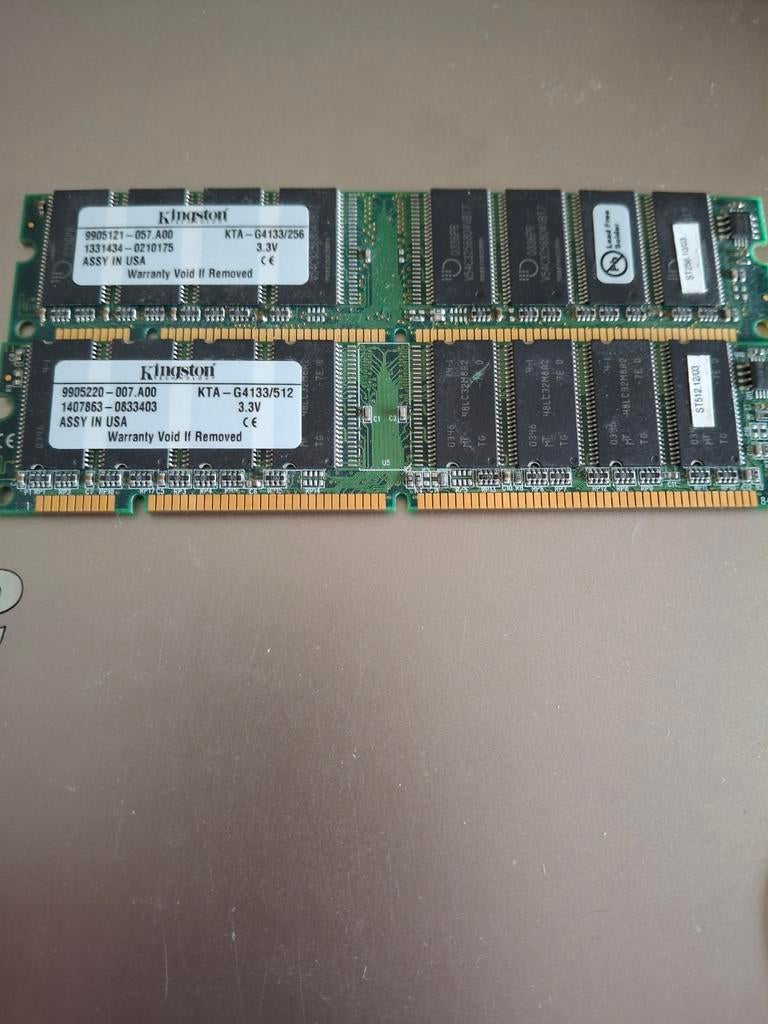 Kingston ram, werkend uit een emac g4, 1 GB of minder, Overige soorten, Ophalen of Verzenden, Desktop
