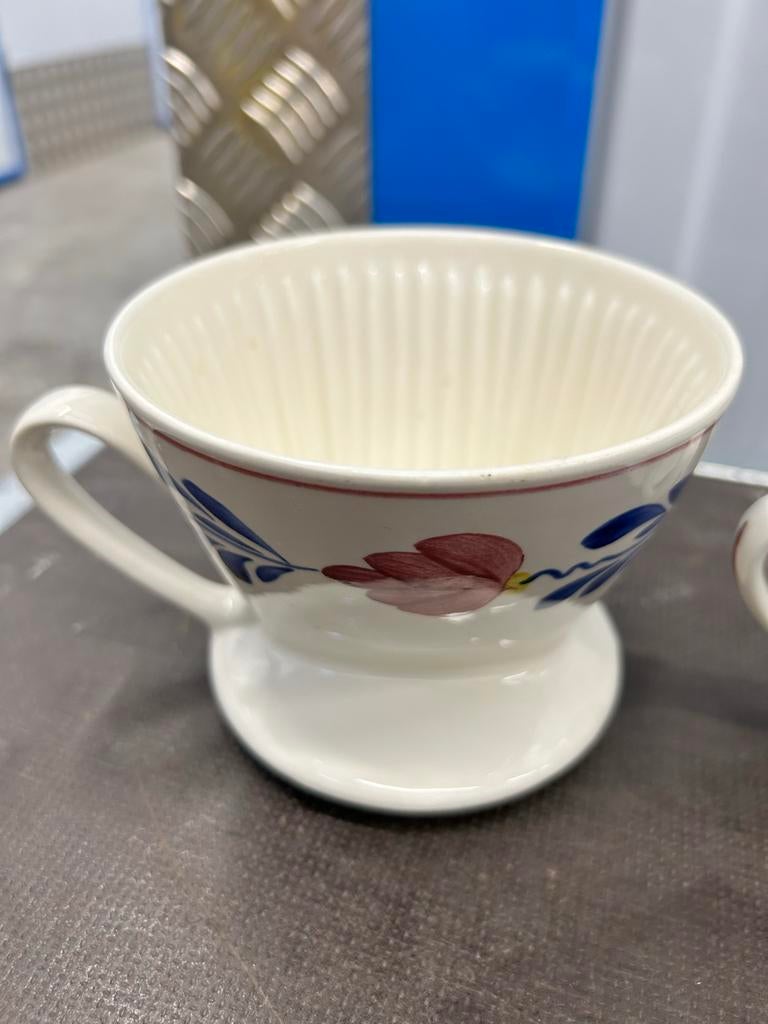 Antieke P-Regout Maastricht koffiefilters - 2 stuks, Ophalen of Verzenden