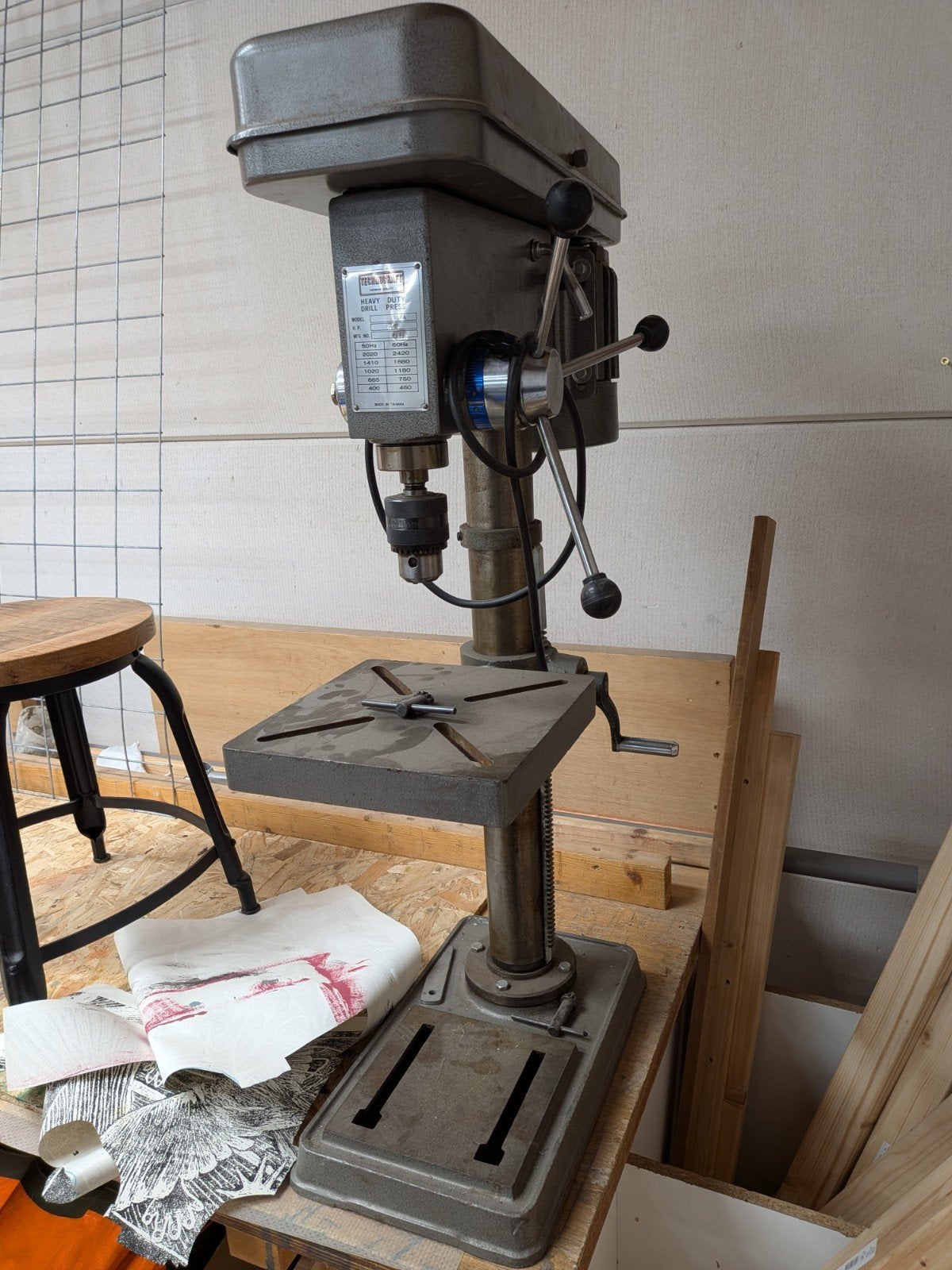 Kolomboormachine middelgroot, Doe-het-zelf en Verbouw, Ophalen, Gebruikt, Minder dan 400 watt, Kolomboormachine