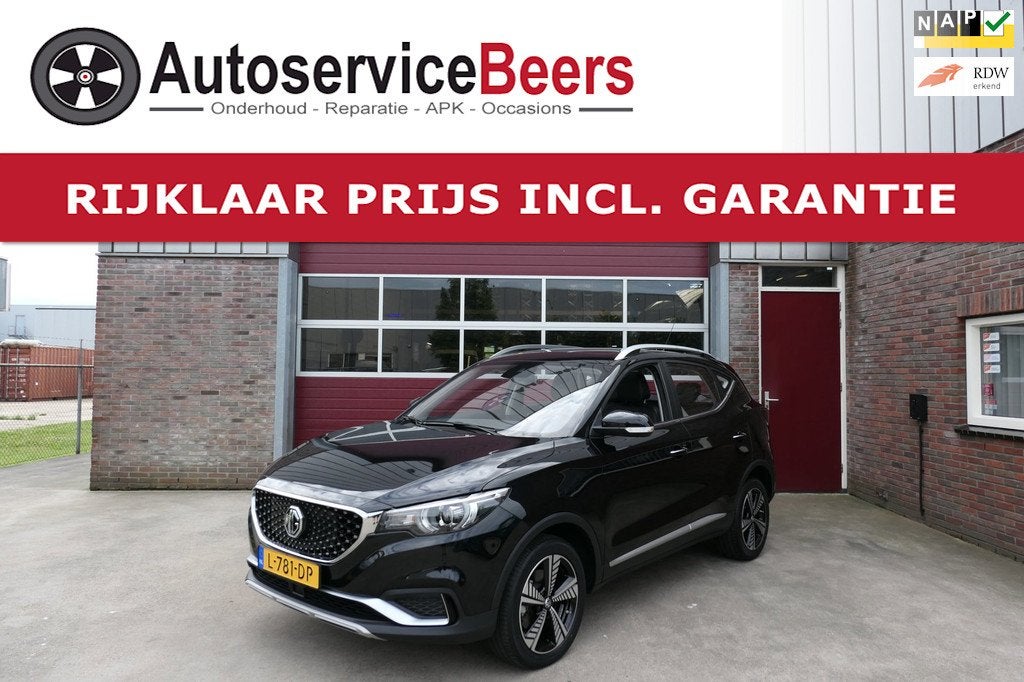 MG MG ZS EV Luxury 45 kWh, Camera, Leder, Panodak, Carplay,, Auto's, MG, Gebruikt, Zwart, ZS, 1507 kg