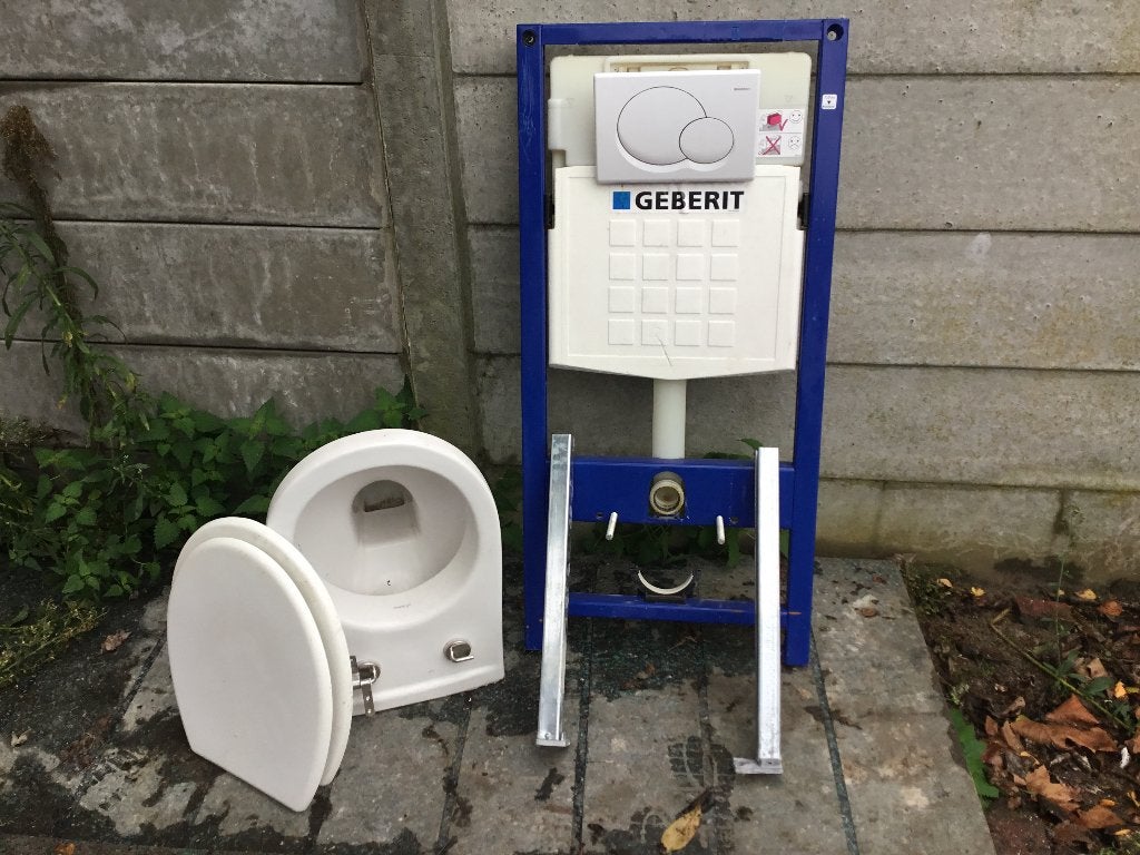 Geberit systeem, Ophalen, Gebruikt, Steen, Toilet