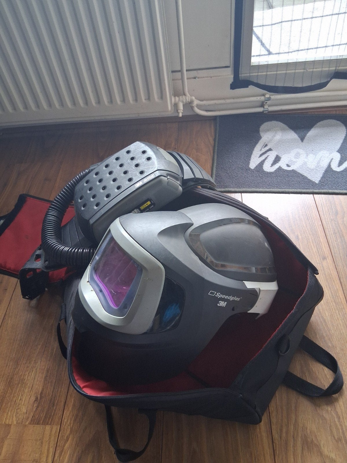 3M Speedglas 9100 MP lashelm met Adflo ademhalingssysteem, Lasfilter, Ophalen, Gebruikt