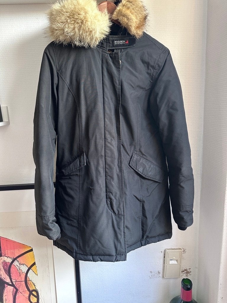 Woolrich Zwarte Parka Jas Maat 36, Kleding | Dames, Jassen | Winter, Verzenden, Zwart, Woolrich, Maat 36 (S)