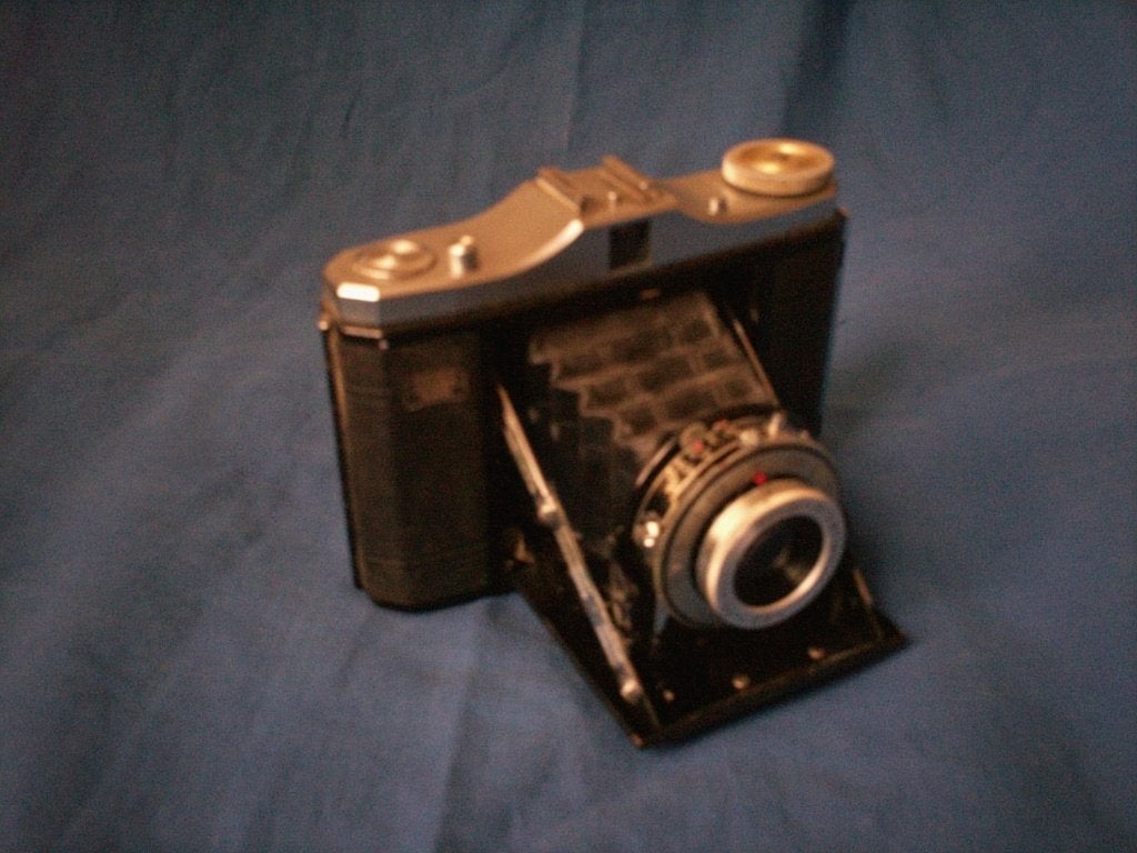 Zeiss Ikon Nettar Vario uitklapbare vintage 6x6 camera, Ophalen, Gebruikt, Compact, Overige Merken