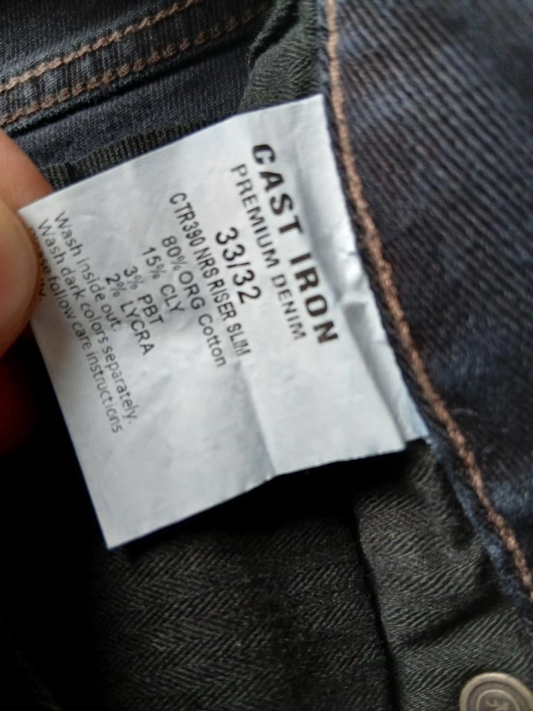 Cast Iron Riser slimfit jeans maat W33 L32, Blauw, Nieuw, Ophalen of Verzenden, W33 - W34 (confectie 48/50)