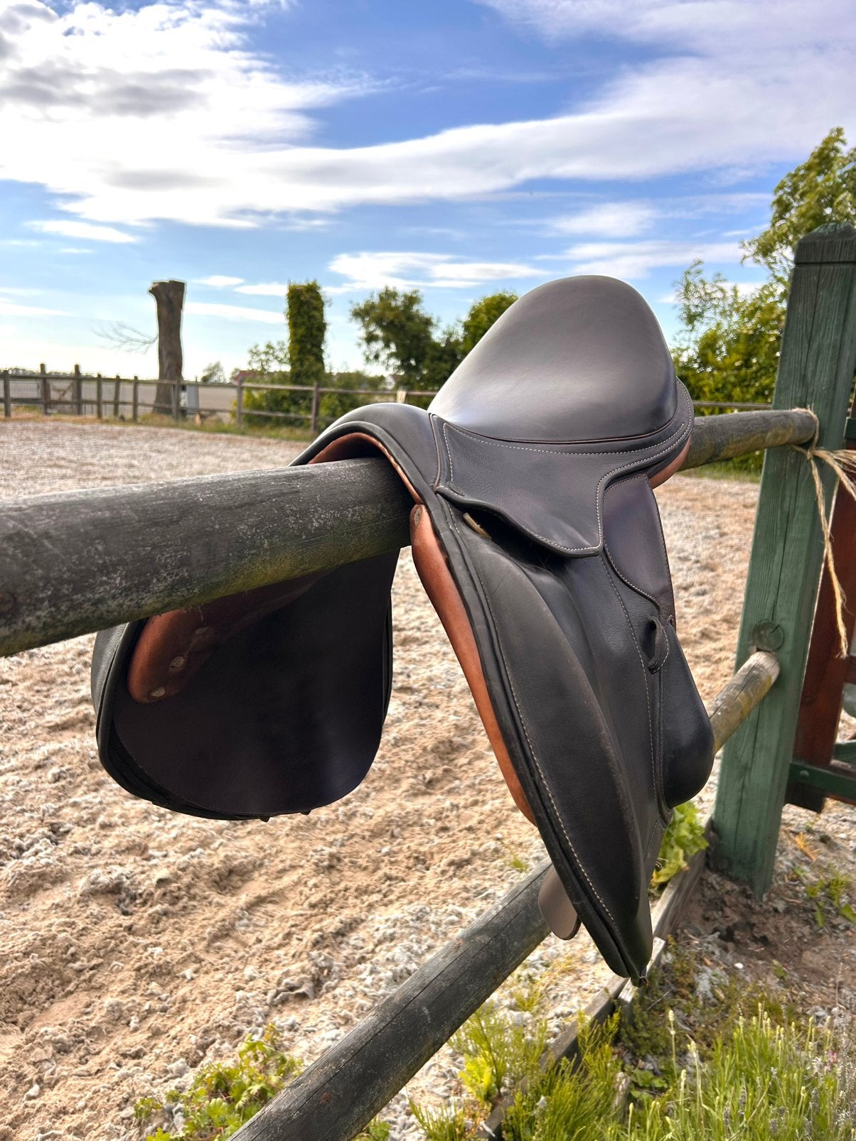 Spring zadel, Dieren en Toebehoren, Paarden en Pony's | Verzorgingsproducten, Ophalen of Verzenden, Zo goed als nieuw