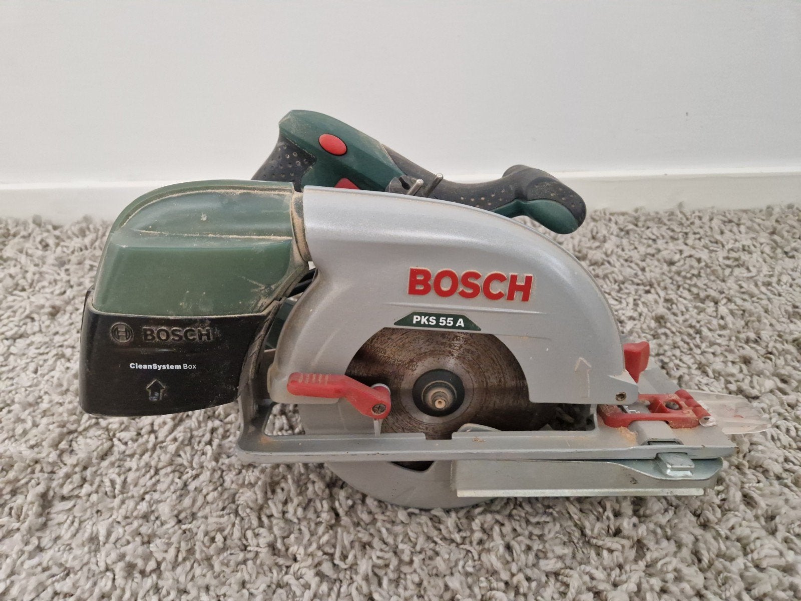 Bosch PKS 55 A Cirkelzaag, Gebruikt, Cirkelzaag, 600 tot 1200 watt, Ophalen of Verzenden