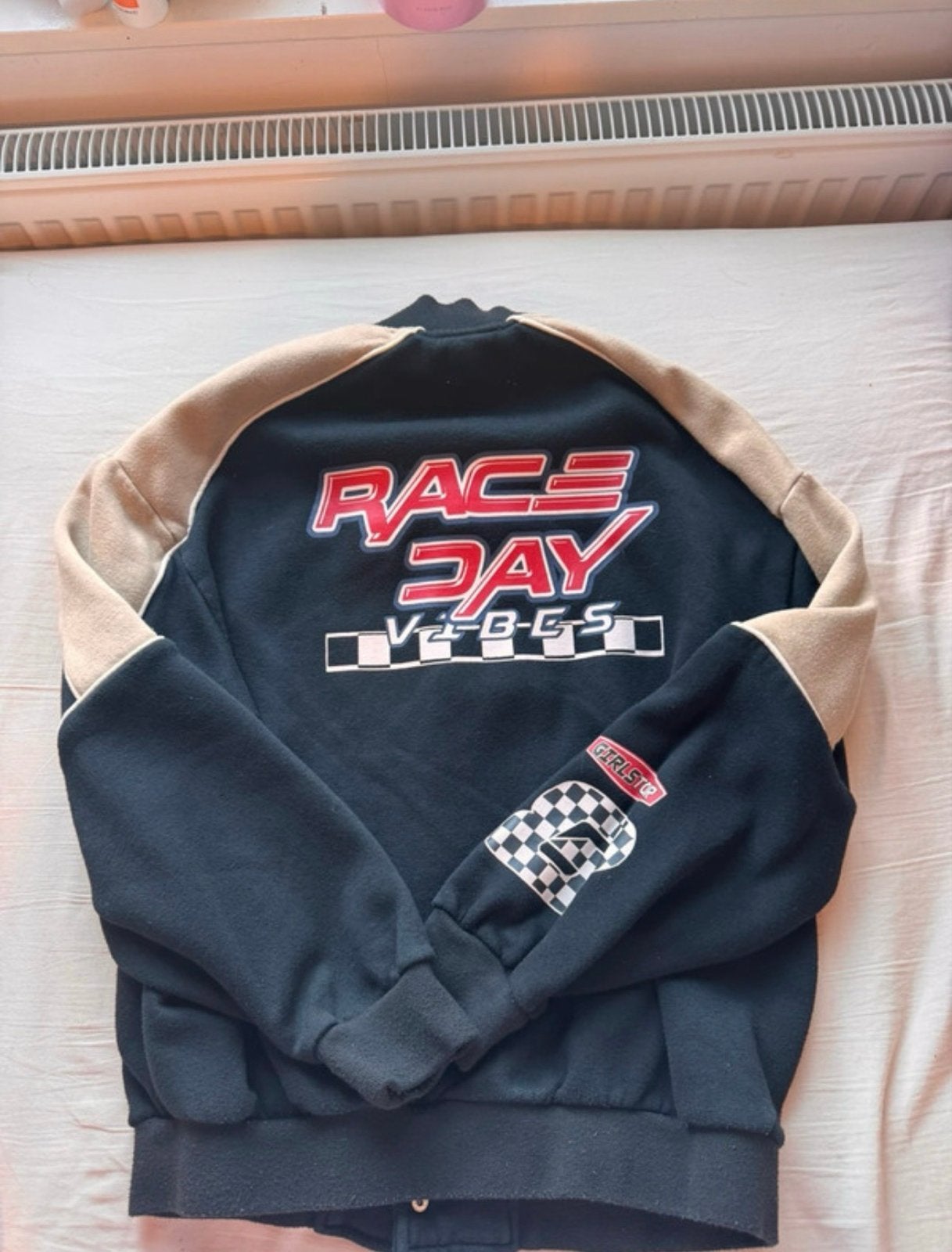 Stoere Racer Jacket - Unieke Stijl, Ophalen of Verzenden, Gedragen, Maat 38/40 (M), Zwart