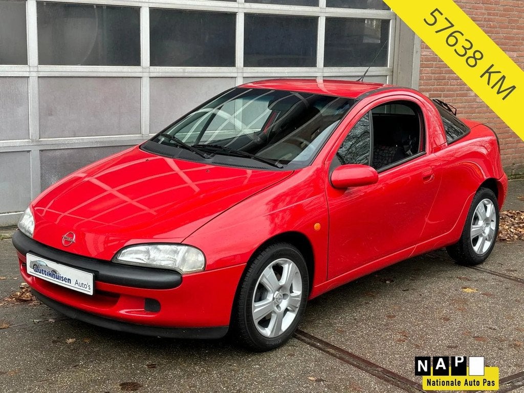 Opel Tigra 1.4i-16v coupe 57638 KM AANTOONBAAR,EERTSE EIGENA, Auto's, Opel, Bedrijf, Te koop, Tigra, ABS, Airbags, Elektrische buitenspiegels