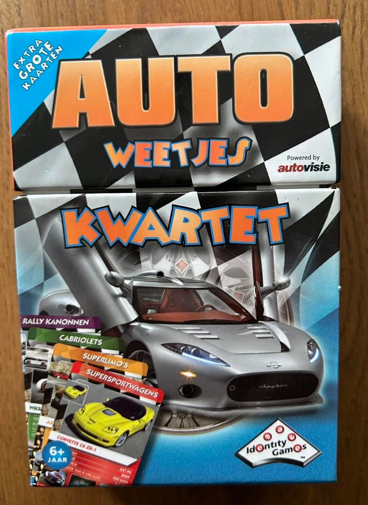 Kwartet auto, Verzamelen, Speelkaarten, Jokers en Kwartetten, Ophalen of Verzenden, Zo goed als nieuw, Speelkaart(en)