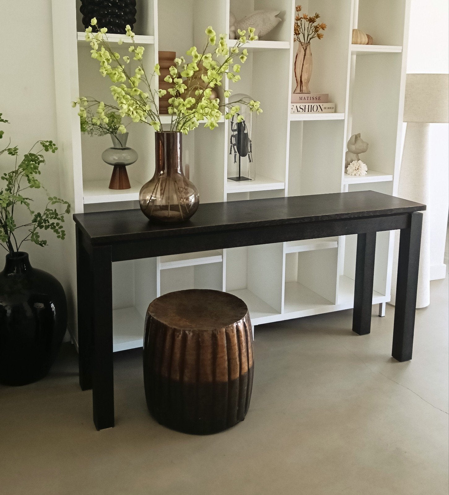prachtige zware kwaliteit sidetable, Ophalen, Zo goed als nieuw, 150 tot 200 cm, 25 tot 50 cm
