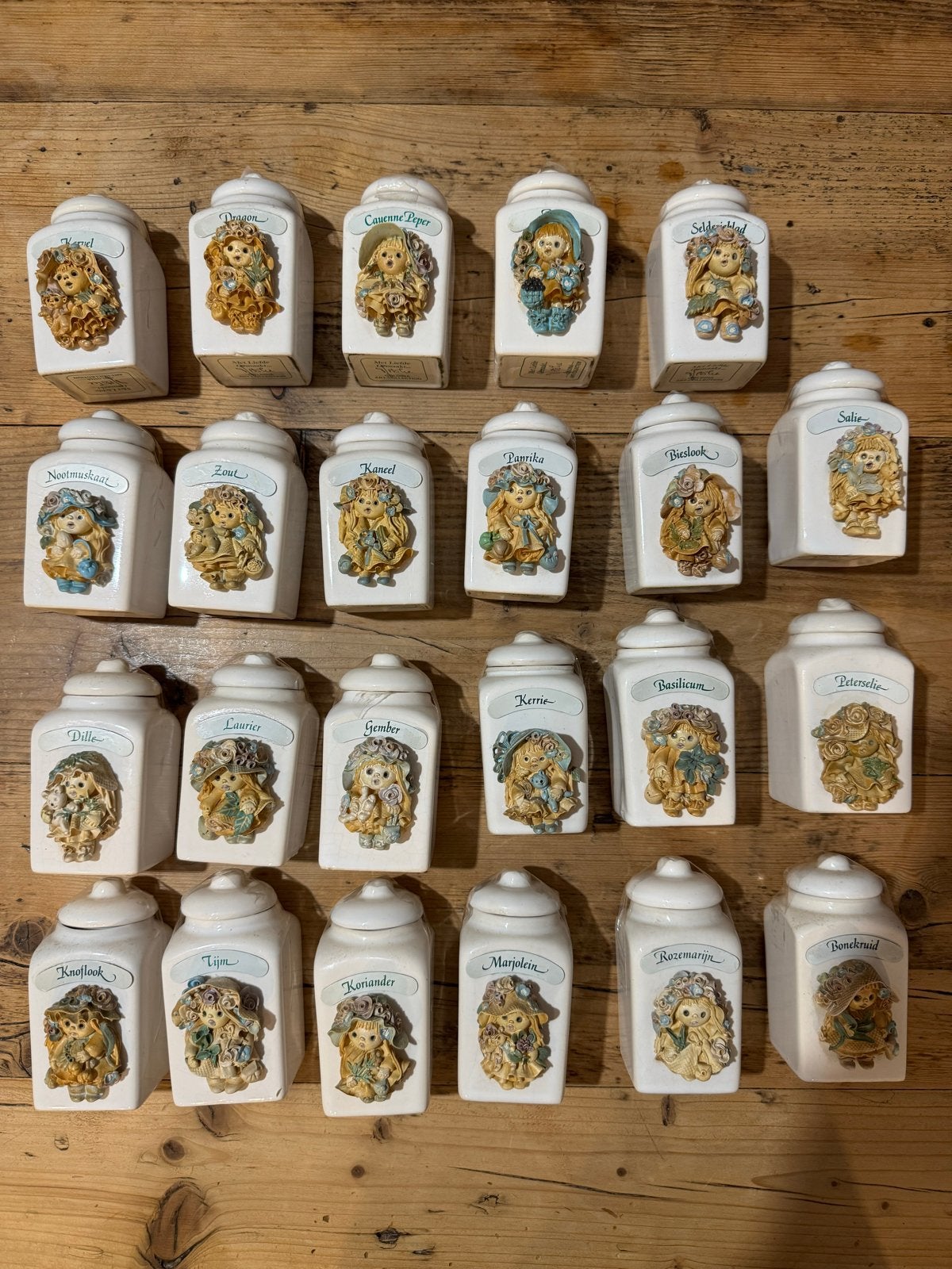 Goldina Art Kruidenpotjes, Gebruikt, Ophalen of Verzenden, Voorraadpot, Steen/keramiek