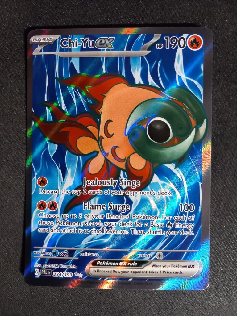 Pokemon Chi-Yu ex 243/193 Paldea Evolved Full Art NM, Verzenden, Zo goed als nieuw, Losse kaart, Foil