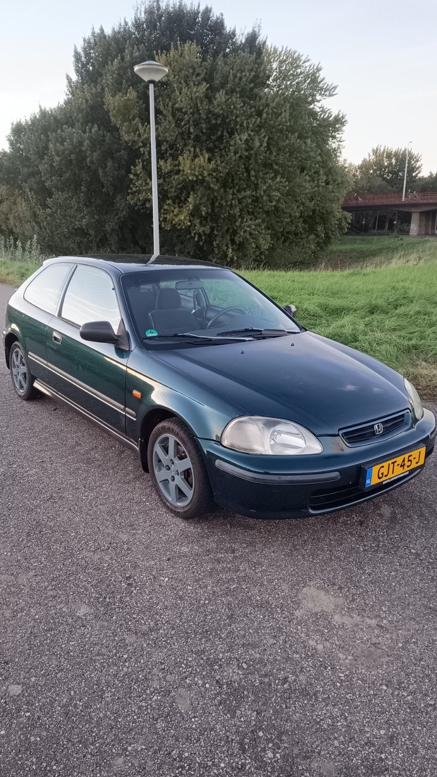 Honda Civic 1.4 1998 Groen - Handgeschakeld, Auto's, Voorwielaandrijving, Stof, 4 cilinders, 1396 cc