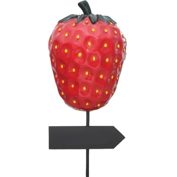 Aardbei reclame bord 55 cm - aardbei schrijfbord, Ophalen, Reclamebord, HorecaBeelden, Nieuw