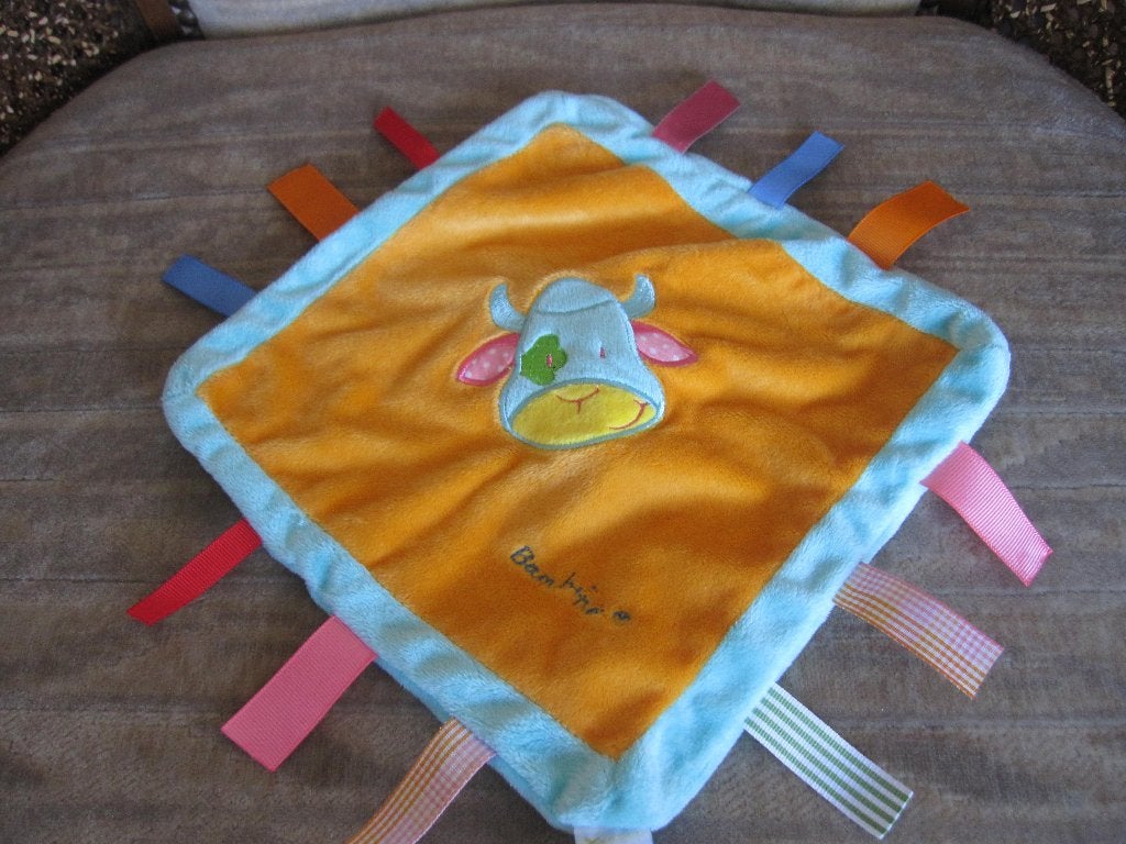 Bambino koe knuffeldoekje lapje oranje 3 euro 2 beschikbaar, Ophalen of Verzenden, Zo goed als nieuw, Overige typen