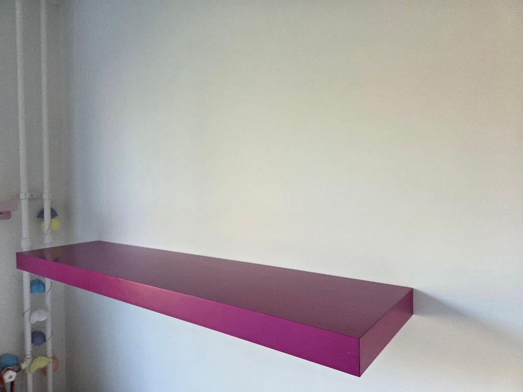 Roze Wandplank (LACK Ikea) 110 x 26 x 5 cm, Ophalen, Gebruikt