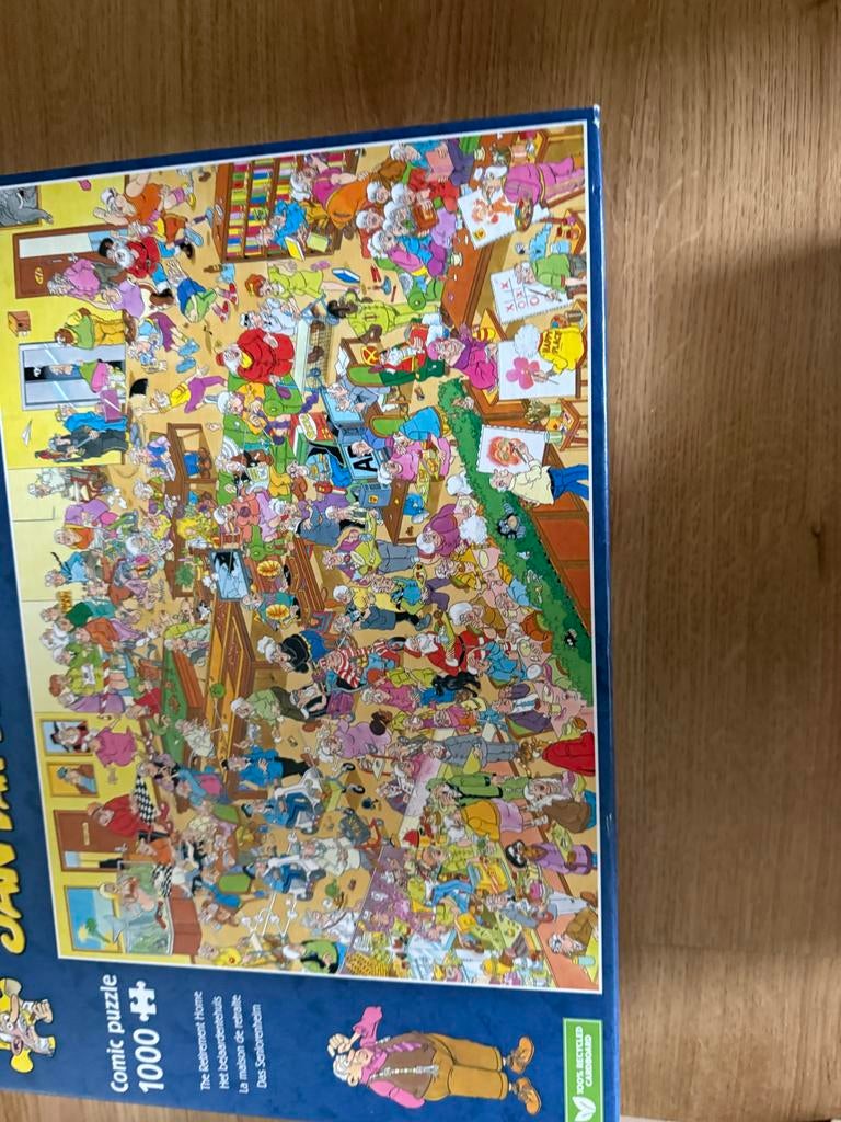 Jan van Haasteren Comic Puzzel - Het Bejaardentehuis, Hobby en Vrije tijd, Denksport en Puzzels, Ophalen of Verzenden, Meer dan 1500 stukjes