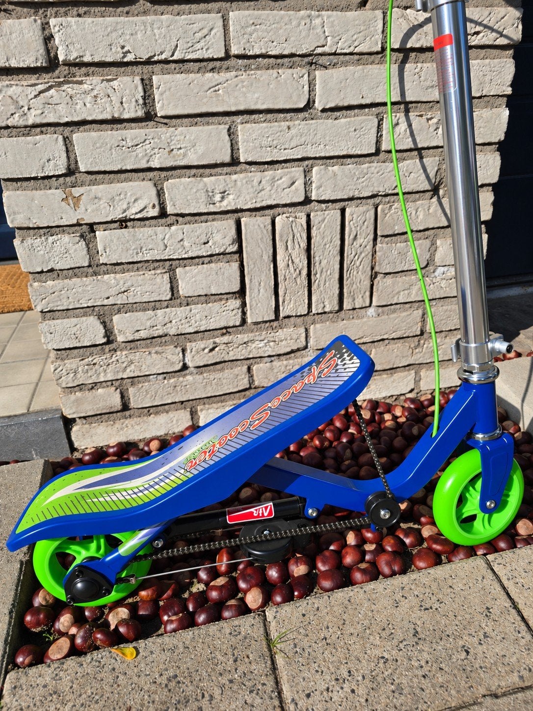 Space Scooter Junior X360 blauw/groen  Goede staat, Fietsen en Brommers, Ophalen, Gebruikt, Gewone step, Space Scooter