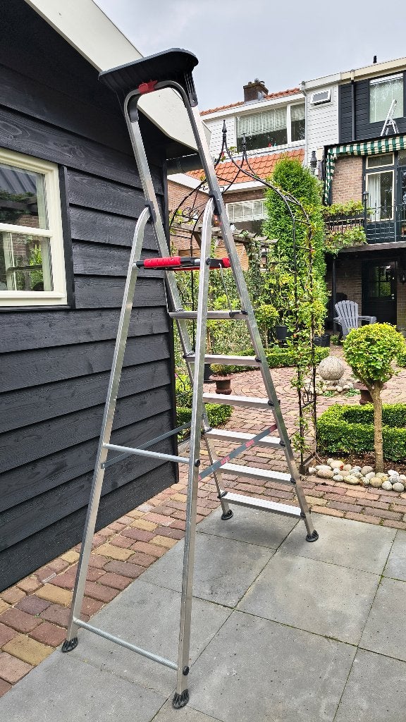 ALTREX Huishoudtrap Double Decker, 7 treden, Ophalen, Gebruikt, Trap, 2 tot 4 meter