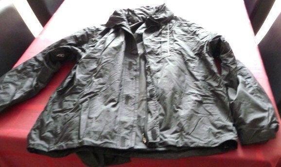 Zwart regenpak (jas en broek) - Maat XL, Ophalen of Verzenden, Zo goed als nieuw, Regenbroek, Dames