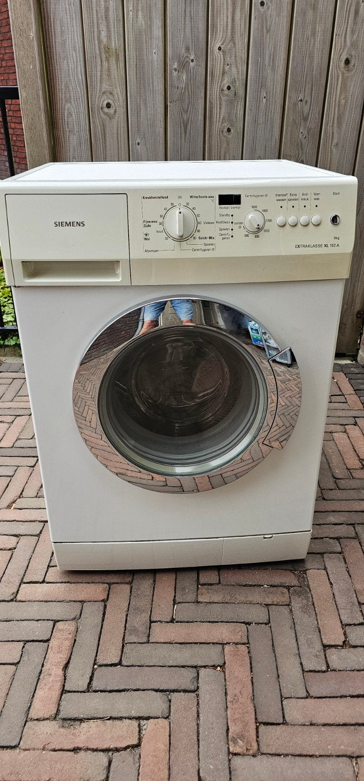 voor 12 flesjes Amstel Radler 2.0 een Siemens wasmachine, Ophalen, 6 tot 8 kg, Gebruikt, 1600 toeren of meer