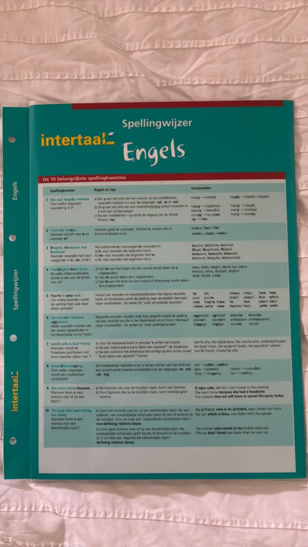 A. Jefferson - Spellingwijzer Engels Intertaal, Boeken, Engels, Ophalen of Verzenden, Zo goed als nieuw, A. Jefferson