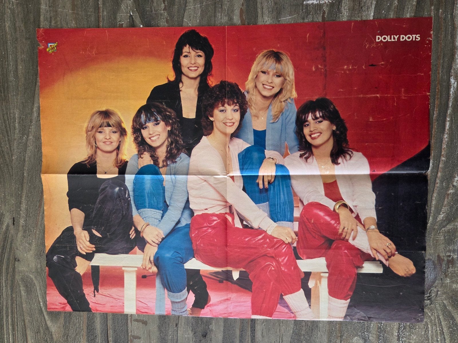 Vintage Dolly Dots Poster - Jaren '80 - #1, Verzenden, A1 t/m A3, Muziek, Rechthoekig Staand