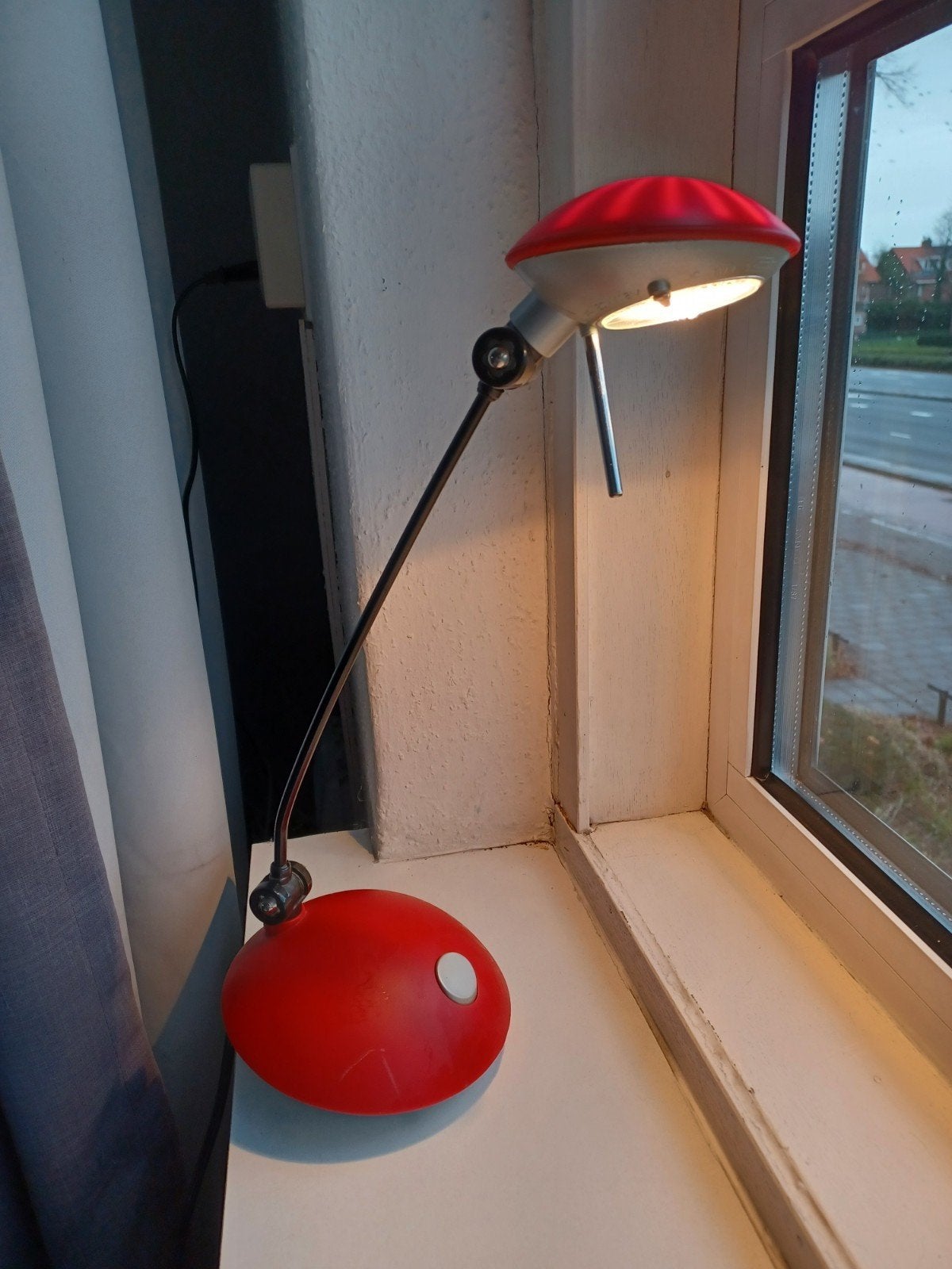 Vintage Ranex Bureau Lampje - Rood, Ophalen, Bureaulamp, Gebruikt, Overige merken