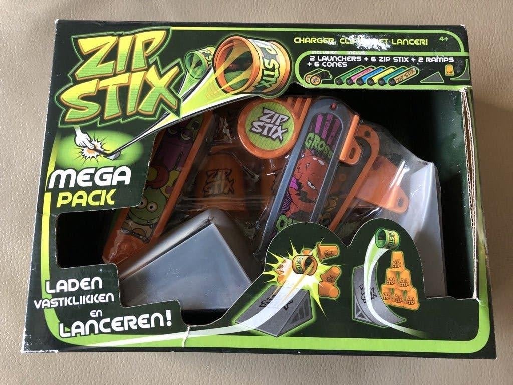 Zip Stix Mega Pack, voor kinderen vanaf 4 jaar. Nieuw!, Overige merken, Racebaan, Zelf te bouwen, Nieuw