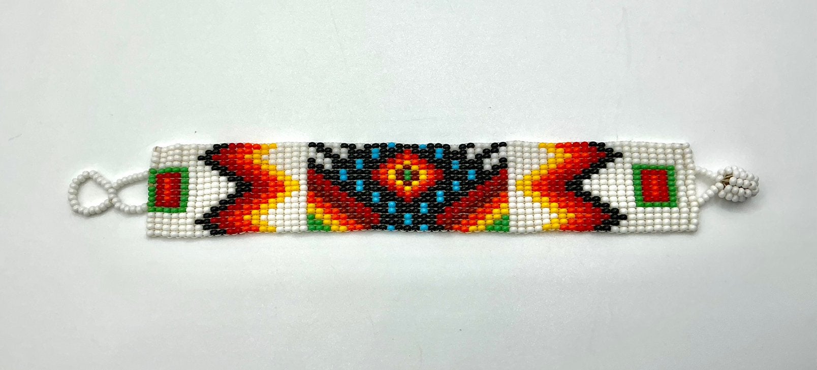 Vintage handgeweven kralenarmband Native Amerika kralen, Verzenden, Overige materialen