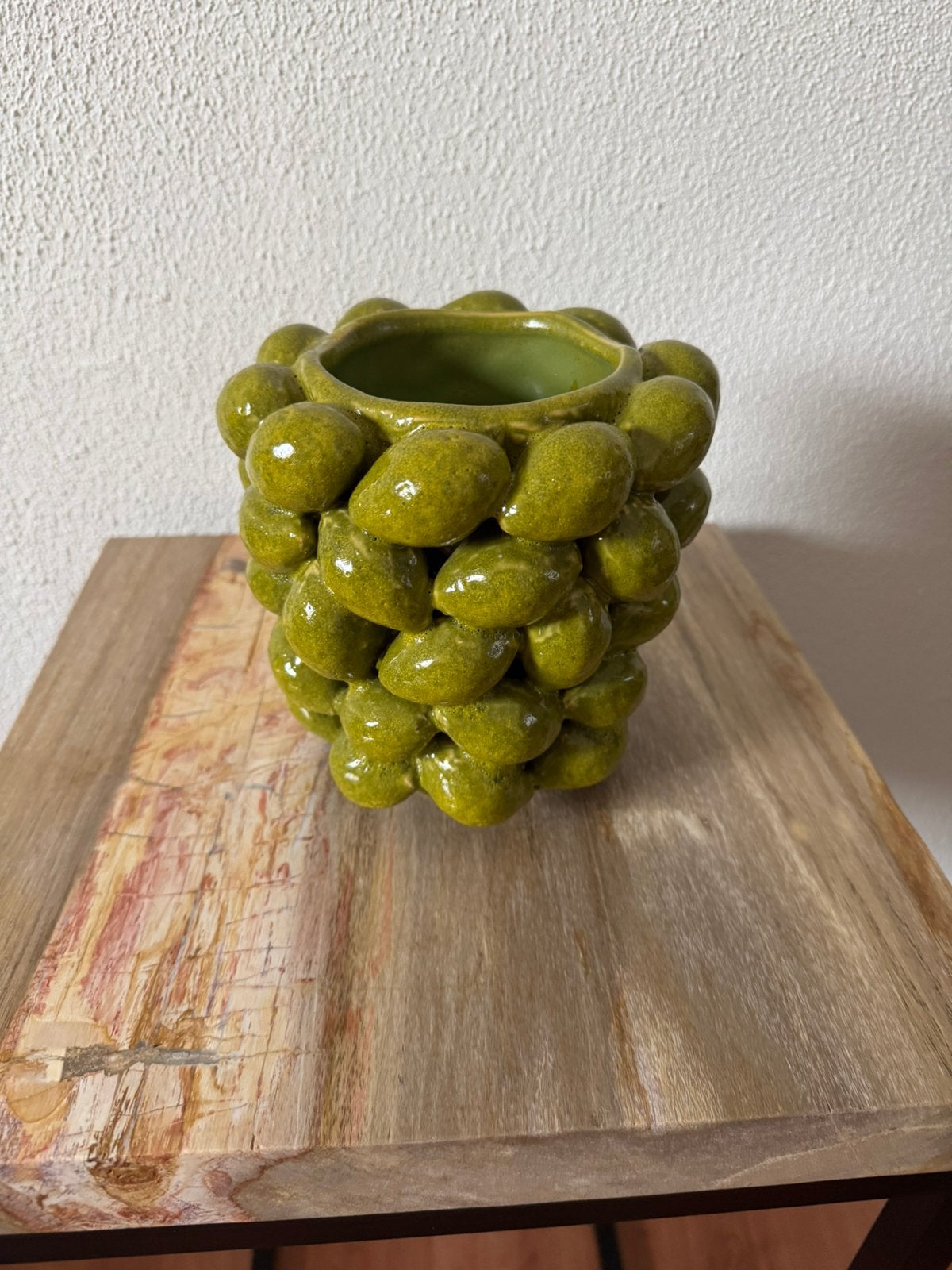 Des Pots bloempot/ vaasje, Huis en Inrichting, Ophalen of Verzenden, Zo goed als nieuw, Groen